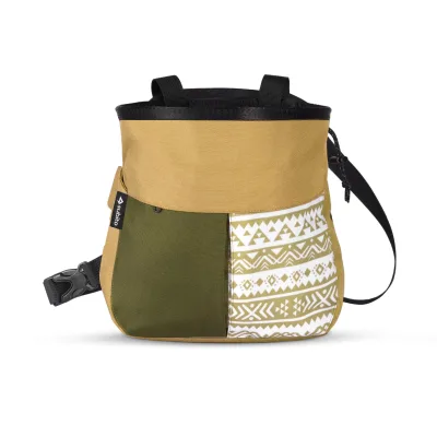 In Stock 1.5x Large Capacity Climbing Chalk Bag 18cm Wide Mouth with Zipper Pocket for Bouldering Rock Climbing