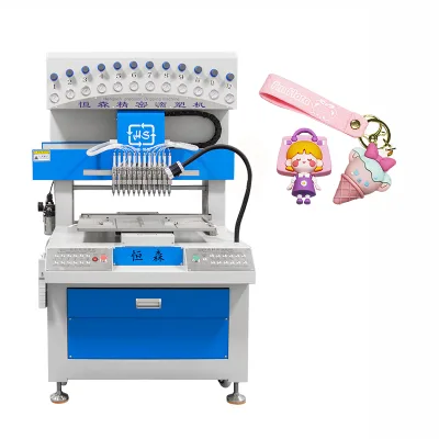 12 Color PVC Silicone Rubber Keychain Doll Pendant Making Machine Toy PVC Doll Making Machine