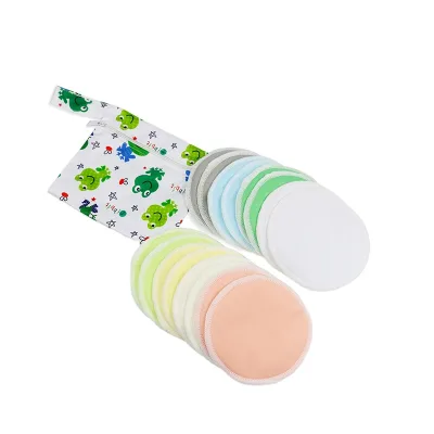 Breast Feeding Pads Factory Price Ananbaby 3 Layers or Custom Bamboo Nursing Pads Nursing Pads Washable and Reusable