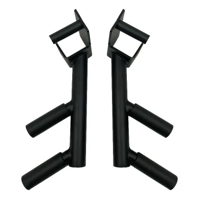 Wholesale Adjustable Split Parallel Dip Bars Steel Heavy Duty Arm Extension for Power Rack Squat Stand Home