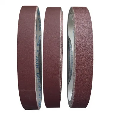 BIndustrial Aluminum Oxide Abrasive Sanding Belts Medium Hardness OEM for Stainless Steel Titanium