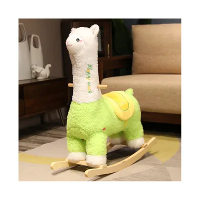 New Rocking Horse Series Animal Plush Toy Rocking Horse Horse Baby Rocking Chair Children's Birthday Gift