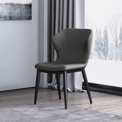 Dining Room Upholstered Seat Luxury Comfortable New Home Furniture Popular Living Room Kitchen  Metal Frame Dining Chair