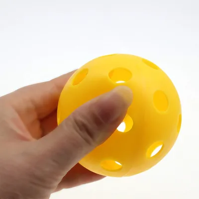 Low MOQ Durable Visible Plastic Customized Colorful Cheap 26 Holes Indoor Pickleball Balls