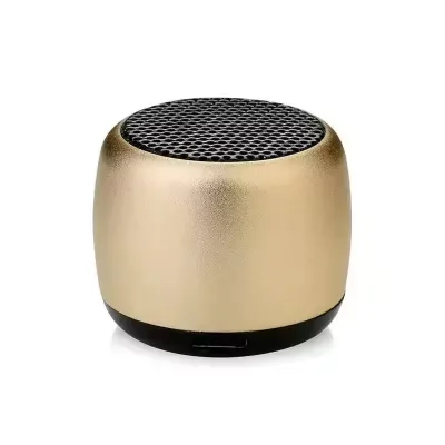 Portable for Bluetooth Mini Speaker HiFi Music Sound with Active Colorful Light Battery Powered Metal Wireless Speaker Gift