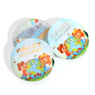 Custom Tinplate Button Badge with Safety Pin