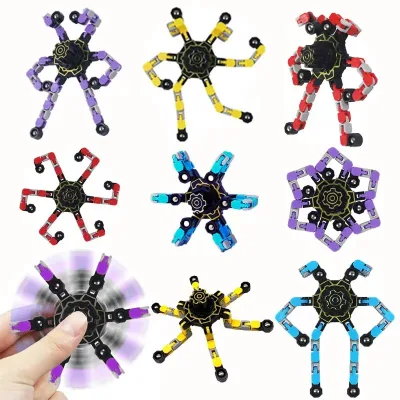 Transformable Fidget Spinners for Kids and Adults Stress Relief Sensory Fingertip Gyros for Autism for Kids Gifts