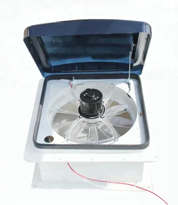 Goldgile RV 12V Lift Caravan Roof Vent Hatch with Smoke Lid