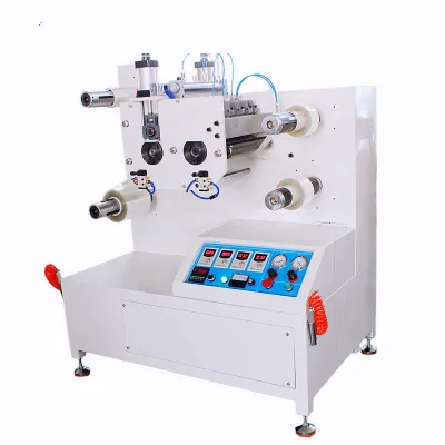 Small 2 Layers Roll to Roll Laminating Slitting Machine  Label, Fabric, Foam, Paper and Plastic Film Roll Laminator