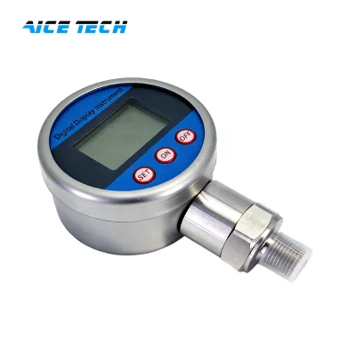 Stainless Steel Digital Differential Pressure Gauge with Peak Pressure Detection -0.1-250MPa Range 0.1% Accuracy