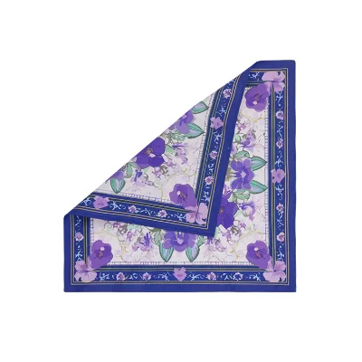 OEM Factory Wholesaler Supplier Custom Bandana Fabric 100% Cotton Bandana Premium Soft Head Scarf Digital Print Floral Pattern