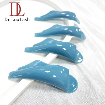 European American Style Curved Eyelash Mat Keratin Perm Dyed Eyelashes Thick Jelly Soft Rubber Gasket Eyelash Curling Plastic