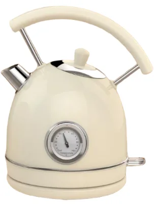 Premium 1.8L Retro Electric Kettle 1500W with Temperature Gauge Factory Direct OEM ODM