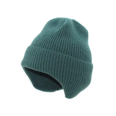 New Design 100% Acrylic Beanie / Winter Custom Green Beanie/ Cute Earflap Beanie