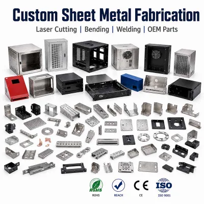 Custom Sheet Metal Folding and Precision Bending Service for OEM Metal Parts Enclosures Brackets and Industrial Applications