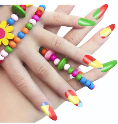 2024 High Quality Nail Wraps Self Adhesive Decorated Nail Sticker Gel Polish Nail Sticker Strip Decoration