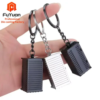 Custom Logo Zinc Alloy Keyring Waterproof Portable Container Keychain Promotional Gift with Wire EDM CNC Machining