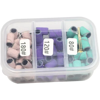 New Electric Nail Polishing Head Sanding Ring Buffer Black and White Box Packaging with Bearing