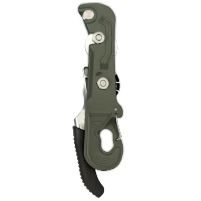 Rock Climbing Mountaineering Exploring Safety Aluminum Alloy Manual Descenders 9-12mm Rope CE Certified for Descending Narrow