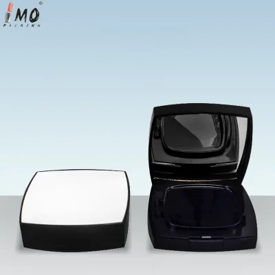 12g Black Luxury Portable  Square Magnetic Empty Air Cushion Case Luxury Cosmetic Plastic Makeup Packaging