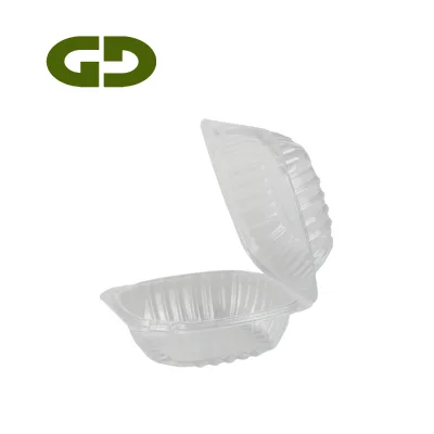 BOPS Disposable Flip-top Transparent Plastic Box for Cake Bread Waffles Biscuits Pastry Packaging