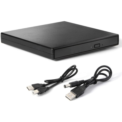 Slim Portable USB 2.0 Ultra External DVD-RW CD-RW Burner Drive for Laptop Desktop Windows 11