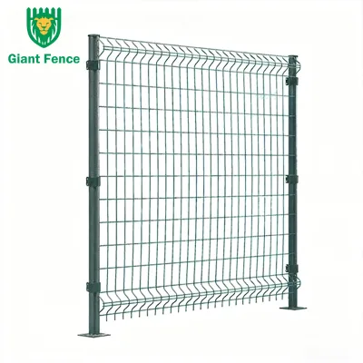 Giantfence Modern Powder Coated Stainless Steel Frame Rigid Wire Mesh Fence 3D Modeling Construction Site Enclosure 6 Feet