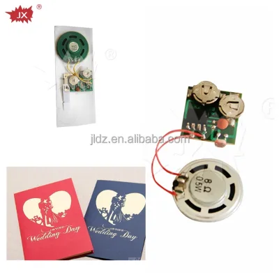 Custom Sound module with plastic speaker for paper card