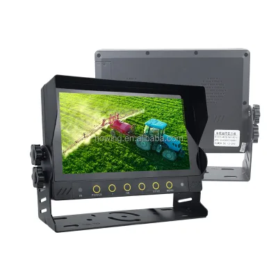 CE/FCC Certified 7 Inch LCD IP67 Waterproof Car Monitor with SD Card-Anti-Static HD Screen 2CH CVBS 9-36V for Trucks/Buses