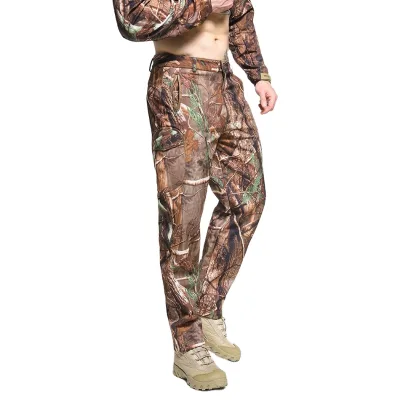 OEM Outdoor Sports Fleece-Lined Sharkskin Softshell  Men's Hiking 3-In-1 Windbreaker Pants Autumn Winter