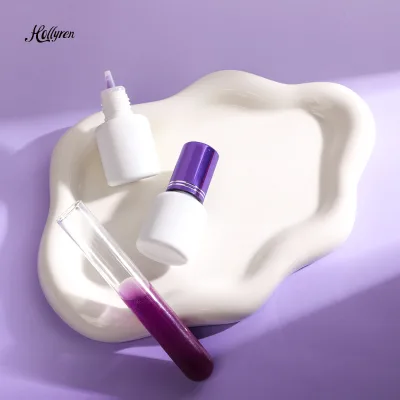 Private Label Purple Lash Glue Adhesive for Eyelash Extensions Oil Resistant Heat Resistant Lash Extension Glue