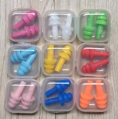 Hot Selling Custom Silicone Corded Earplugs Personal Protective Nose Clip & Earplug Sets