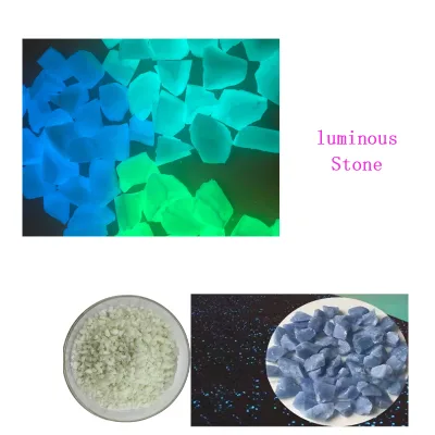 Blue Luminous Natural Stone for Park Decoration 3-5mm Factory Price Long Bright Time