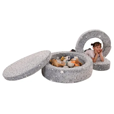 Top Selling New Design  Foam Chunk Kids Play Couch Multi-functional Children's Sofa