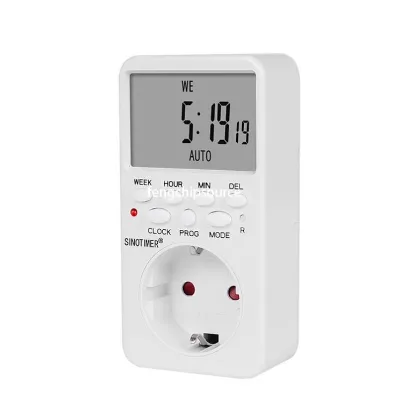 TM519 programmable digital display time relay timer plug-in socket time switch AC 230V