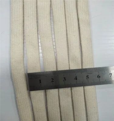 High Quality 1cm 100% Cotton Braid Cord Hollow Tubular Flat Cotton Rope