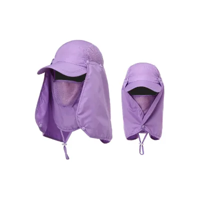 Unisex Fishing Hat Quick Dry Sunshade UV Protection Neck Caps Mosquito-proof Hat Wild River Hat