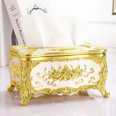 European-style Modern Minimalist Waterproof Tissue Box Wholesale Desktop Tissue Holder Creative Living Room Coffee Table