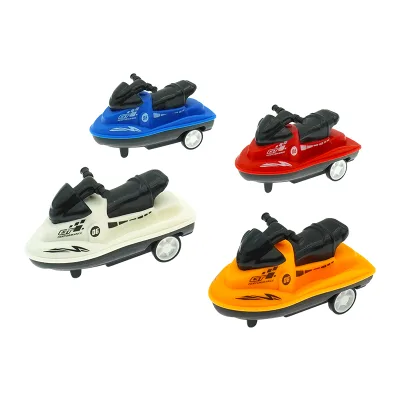 Motorboat Pull Back Car Push Small Friction Car Plastic Toys for Kids