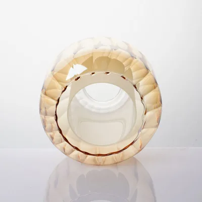 Creative Striped Glass Lighting Shade Specialized Personalized Offer Light Cover Double Wall Hanging Lampshade for Indoor Use