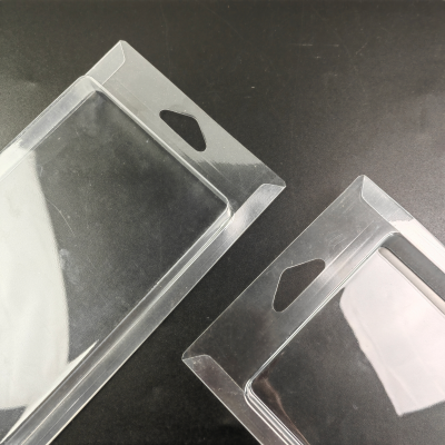 Custom Plastic 3 Tap Folding Blister Customized PET Three Sides Edge Folding Blister Transparent 3 Sides Edge Blister Box