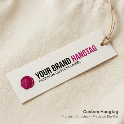 Custom Printed Clothing Garment Hang Tags with Stamping