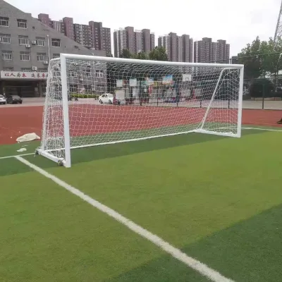 Steel Soccer Goals Portable on Wheels Soccer Goal Frame with Foldable Football Goal Posts for Outdoor Sports