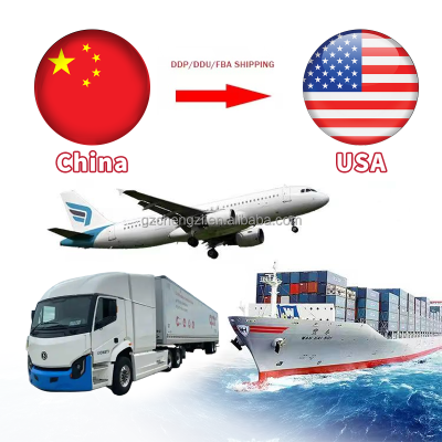 China to USA Los Angeles Canada Multimodal Transport Services LCL+Trucking Sea Air Freight Forwarding Truck Coverage UPS Carrier
