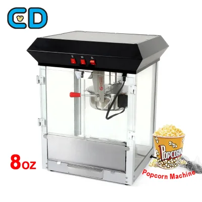 Popcorn Machine Table Top Rated Home Movie Popcorn Machines Black 8 Oz Commercial Popcorn Making Machine for Sale