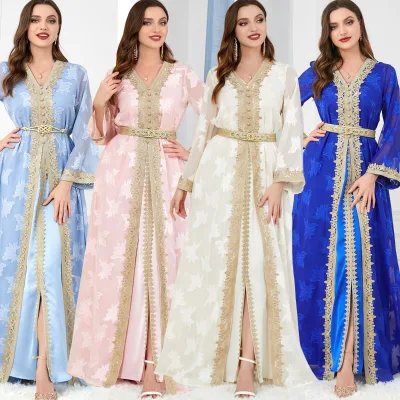 Hot Selling Muslim Women's Dress 2026 Dubai Elegant Eid Al Fitr Muslim Women's Dress Party