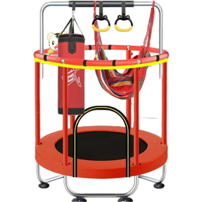 Hot Selling Adult & Kids Bouncer with Protective Net Jumping Bed Trampoline for Bounce & Jump