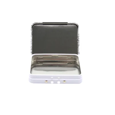 Chinese Factory Wholesale Good Price Child Resistant Metal Tin Can Customised Small White Tin Box