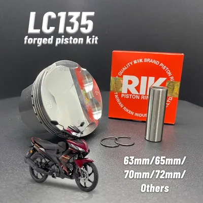 High Quality Racing Motorcycle Forged Piston with Ring Piston Forged for LC135 57MM 60MM 62MM 63MM 65MM Motorcycle Pistons 70mm