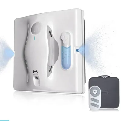 Product Details HUTTS W8 Window Cleaner Robot with Auto Water Spray 3800PA Suction Power Automatic Window Cleaning Robot with